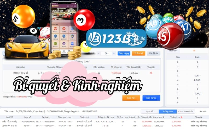 Bí quyết và kinh nghiệm chơi xổ số siêu tốc hiệu quả tại 123b