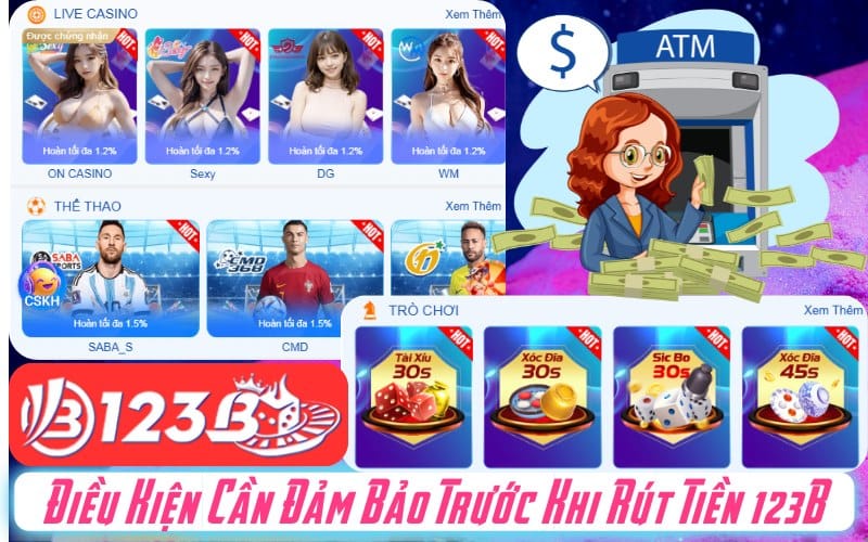 Điều kiện cần đảm bảo trước khi rút tiền 123b