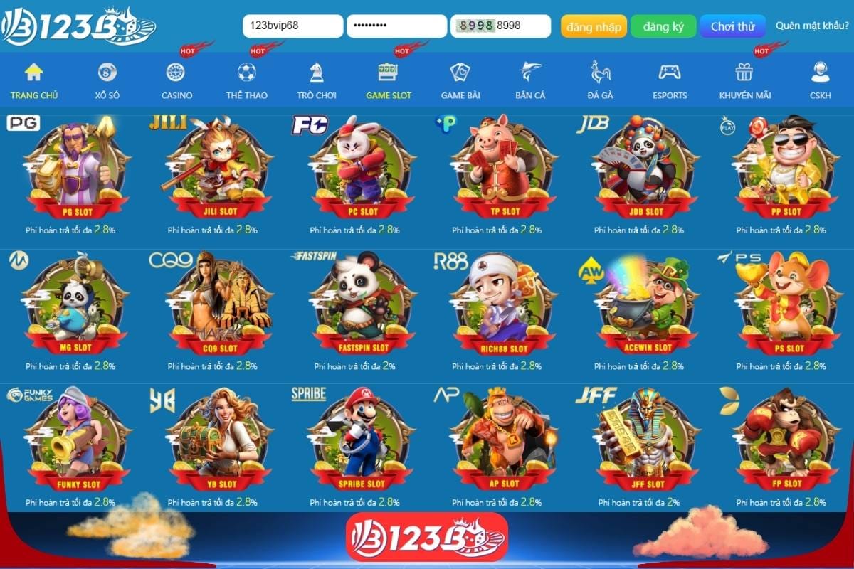 Thế giới game 123b phong phú, dễ thắng, tỷ lệ trả thưởng cao
