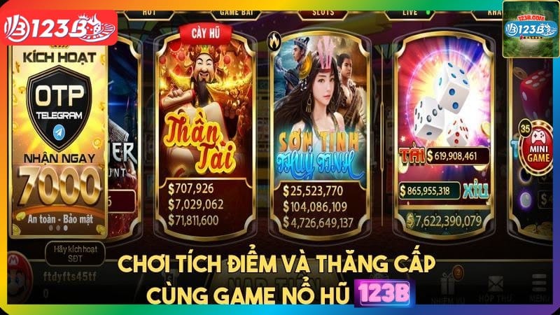 Chơi game nổ hũ online tại 123B với nhiều ưu đãi hấp dẫn