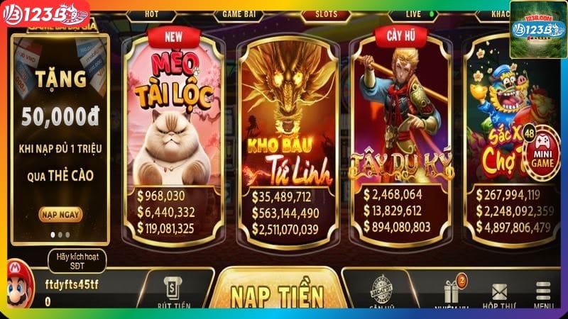 Điểm nổi bật của nổ hũ online tại 123B